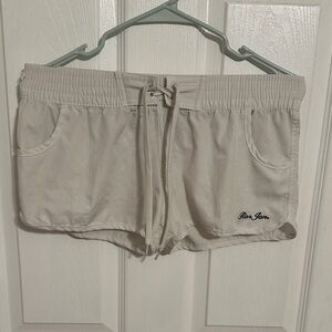 Ron Jon Women's Cream Athletic Shorts